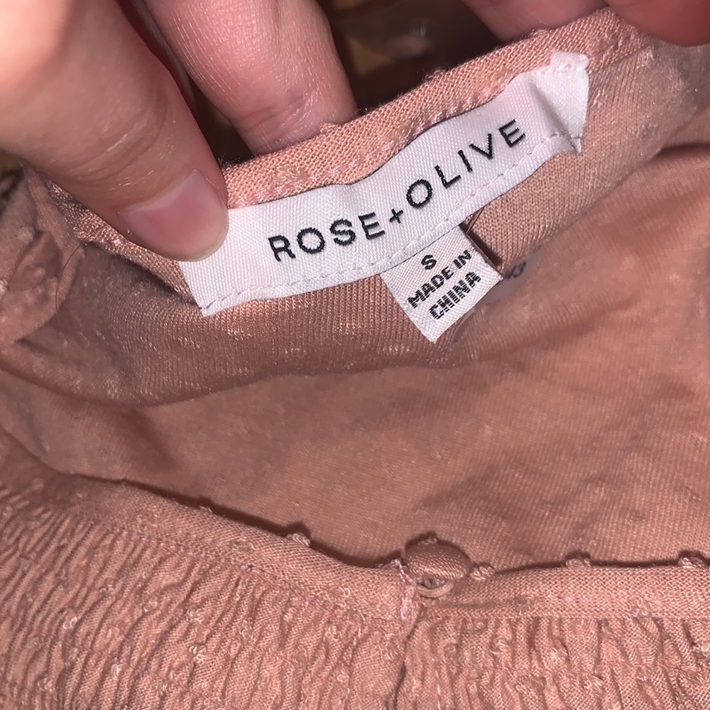 Rose and Olive | pink dotted tank size small - Picture 5 of 5